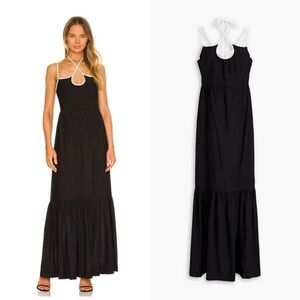 Jonathan SIMKHAI Kellyann Maxi Dress black